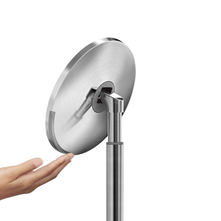 Sensor Mirror Round Brushed