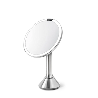 Sensor Mirror Round Brushed