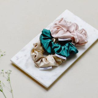 Style and Protect Silk Scrunchie Trio