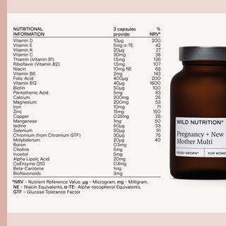 Food-Grown® Pregnancy + New Mother Multi 90 Capsules