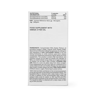 Food-Grown® Pregnancy + New Mother Omega 3 60 Capsules