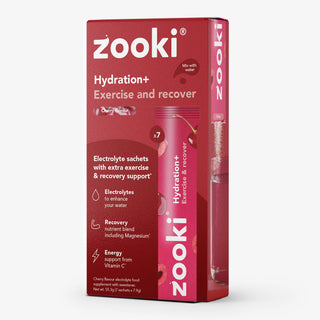 Hydrate+ Exercise & Recover, Cherry Flavour 7 Sachet