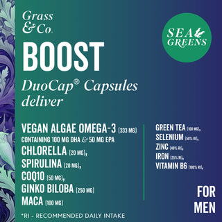 Boost Vegan Omega Sea Greens For Men Capsules 30 Capsule