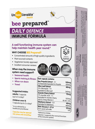 Bee Prepared Immune Support Daily Defence 30 Capsule
