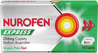 Express 256mg Sodium Ibuprofen 16 caplets