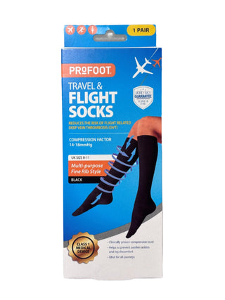 Travel & Flight Socks Size UK 8-11