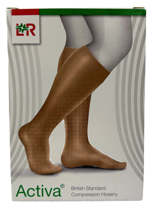 Below Knee Stockings Class 2 Honey Large 1 pair