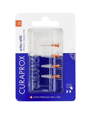 CPS 14 Interdental Brush Refill Ortho Size 14 Orange 4 Items