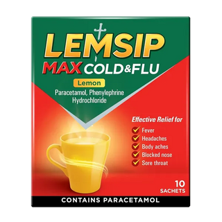Max Cold & Flu Lemon 10 Sachets
