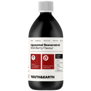 Liposomal Resveratrol 200mg - Wild Berry Flavour 250ml