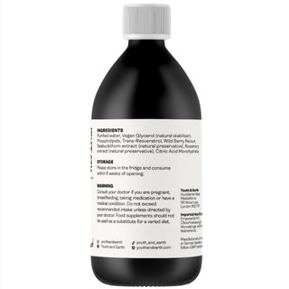Liposomal Resveratrol 200mg - Wild Berry Flavour 250ml