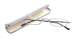 Slim Reading Glasses Gun Grey +3.50