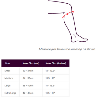 Elastic Knee 4 Way Support Large
