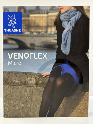 Venoflex Micro Class 1 Thigh Length Size 5 Long Open Toe Caramel