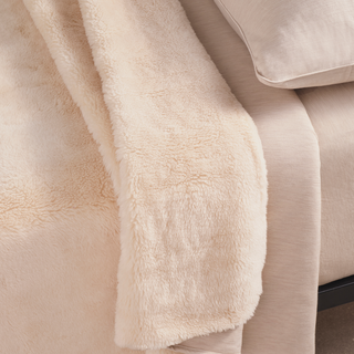 Merino Knit Fleece Calming Blanket - Tropical Sand - Super King