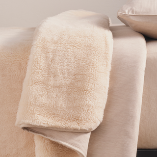 Merino Knit Fleece Calming Blanket - Tropical Sand - Super King
