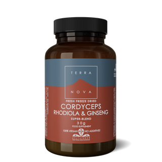 TERRANOVA Cordyceps, Rhodiola & Ginseng Super-Blend 30g