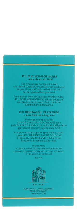 Original Eau de Cologne 100ml