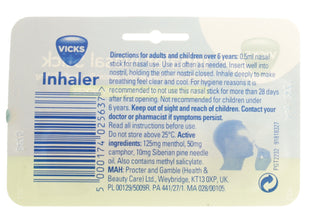 Inhaler Nasal Decongestant Stick 1 unit