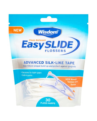 WISDOM Clean Between Easy Slide Flossers 30 units