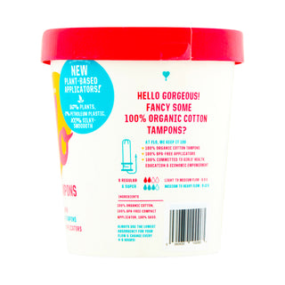 Organic Eco-Applicator Tampon Pack - Combo Of Regular & Super 14 units