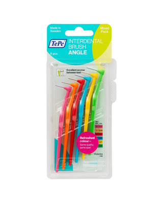 TEPE Interdental Brush Angle Mixed 6 units