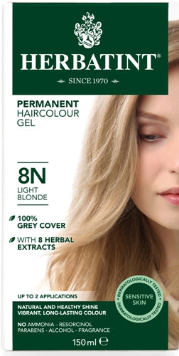 8N Light Blonde Permanent Hair Colour Gel 150ml