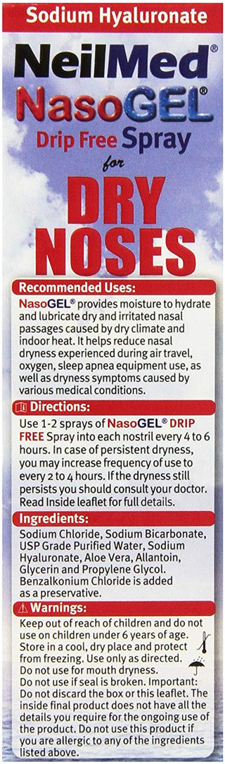 NasoGel Spray for Dry Noses 30ml
