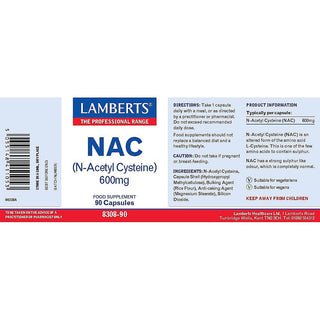 N-Acetyl Cysteine (NAC) 600mg 60 tablets