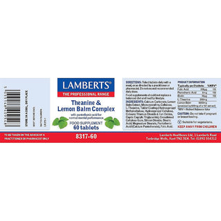 Theanine & Lemon Balm Complex 60 tablets