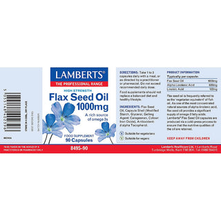 Flax Seed Oil 1000Mg 90 capsules