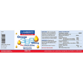 Omega 3, 6 And 9 120 capsules