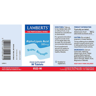 Alpha Lipoic Acid 300mg 90 tablets