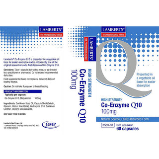 Co Enzyme Q10 100mg 60 capsules