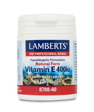 LAMBERTS Natural Vitamin E 400 I.U. 60 capsules
