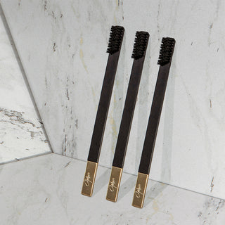 Slim Black Gold Soft Toothbrush