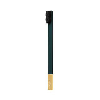 Slim British Racing Green Gold Soft Toothbrush