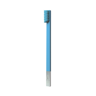 Slim Peaceful Sky Silver Soft Toothbrush