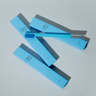 Slim Peaceful Sky Silver Soft Toothbrush