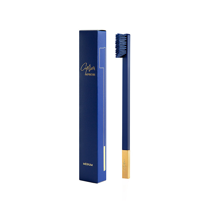 Apriori Slim Sapphire Blue Gold Medium Toothbrush John Bell And Croyden 8200