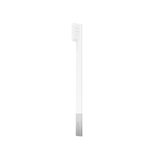 Slim White Silver Medium Toothbrush
