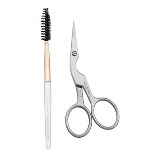 TWEEZERMAN Brow Scissors & Brush 1 unit