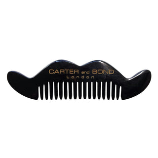 CARTER AND BOND Horn Moustache Comb Dark