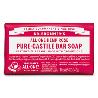 DR BRONNER'S Pure-Castile Bar Soap - Rose 140g