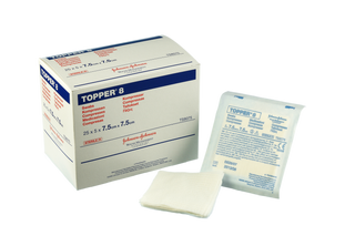 JOHNSON & JOHNSON Topper 8 Gauze Swabs- Sterile 5x5cm 1 pad