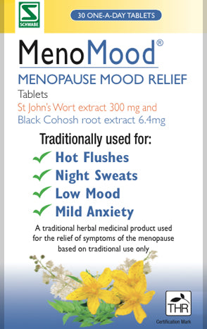 MENOMOOD Menopause Mood Relief Tablets 30 tablets