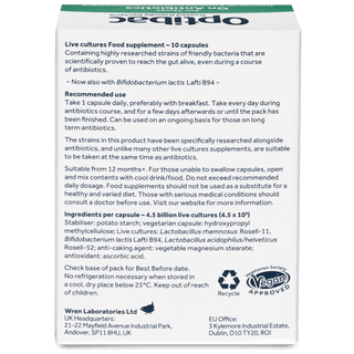 For those on Antibiotics 10 capsules
