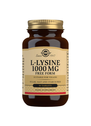 SOLGAR L-Lysine 1000mg 50 tablets