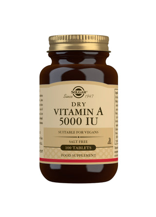 SOLGAR Dry Vitamin A 5000 IU 100 tablets