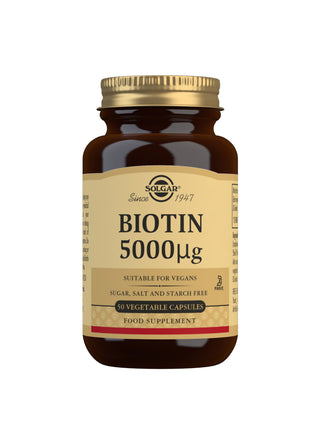 SOLGAR Biotin 5000µg 50 capsules